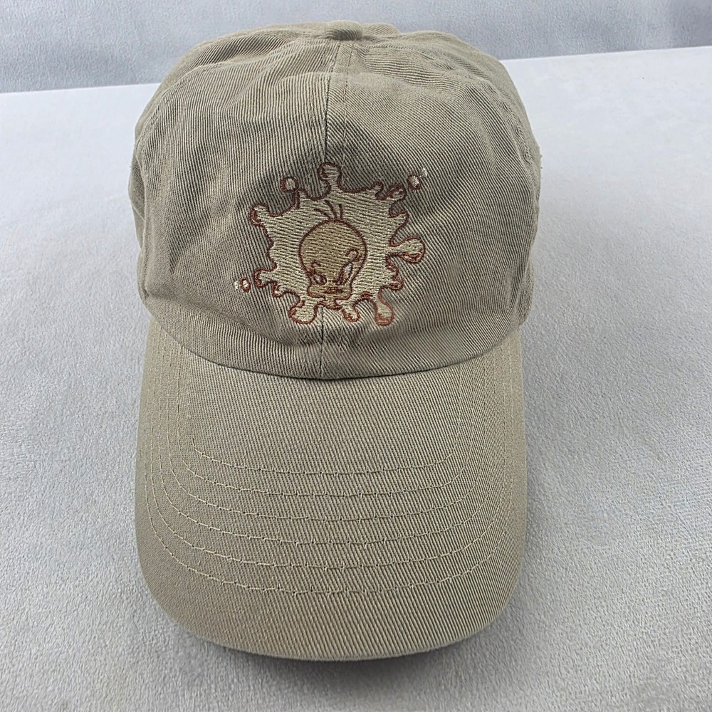 Vintage Six Flags Warner Bros Tweety Bird Adjustable Dad Hat/ Cap O/S